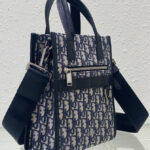 Christian Dior Safari North-South Tote Bag Dark Blue
